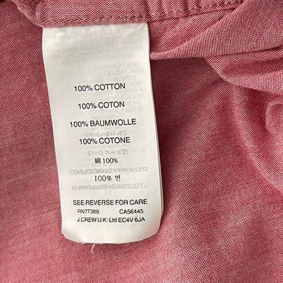 J. Crew Classic Lightweight Button Down Long Sleeve Shirt Men's Size XL - Picture 6 of 9